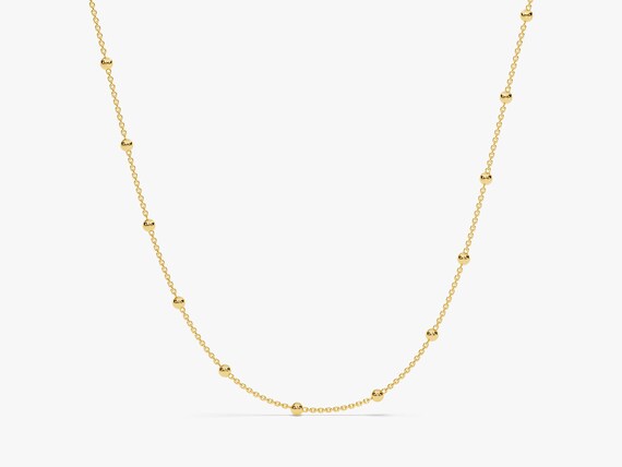 ネックレス・ペンダント EOU STUDIO small ball chain necklacegold MiniLetter_RoseGold.jpg?v=