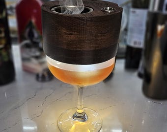 Speakeasy Smoker SNAP: Portable LED Cocktail Infuser - Hickory Wood