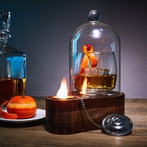 Speakeasy Smoker MINI by Ford Product Design Modern Portable LED Drink whiskey Cocktail Smoker / Infuser Great Fathers Day Gift image 3