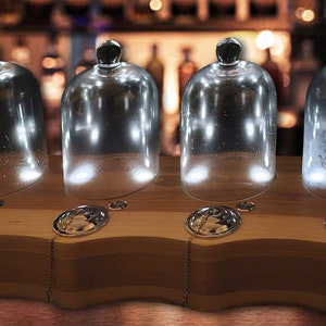 Speakeasy Smoker ™ MINI 4-top by Ford Product Design Commercial Modern LED Drink Whiskey Cocktail Smoker / Infuser