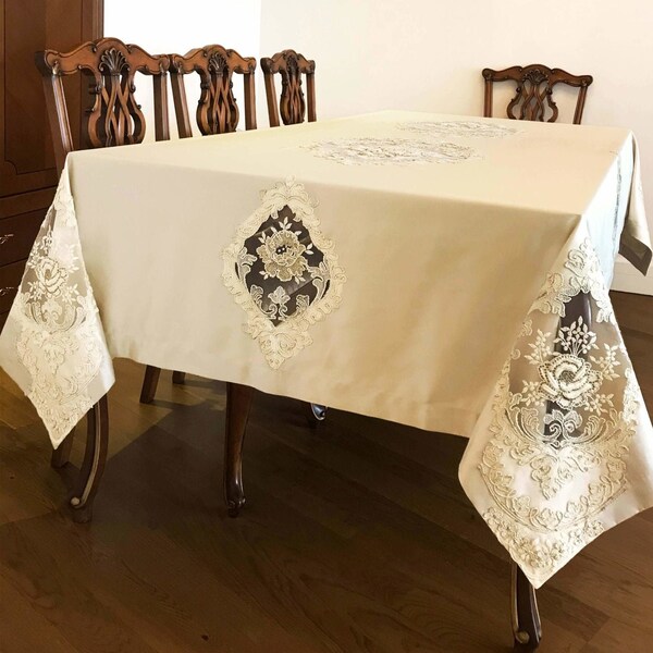 Victorian Tablecloth Etsy