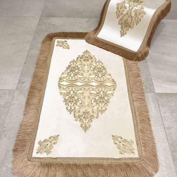 Ece Rug Elegant & Luxurious Turkish Anti-Slip Floor Mats Carpets for Living Room, Entryway, Bathroom, Lounge, Non-Slip Mat Area Rugs