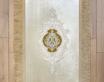 Idil Rug Elegant & Luxurious Turkish Anti-Slip Floor Mats Carpets for Living Room, Entryway, Bathroom, Lounge, Non-Slip Mat Area Rugs