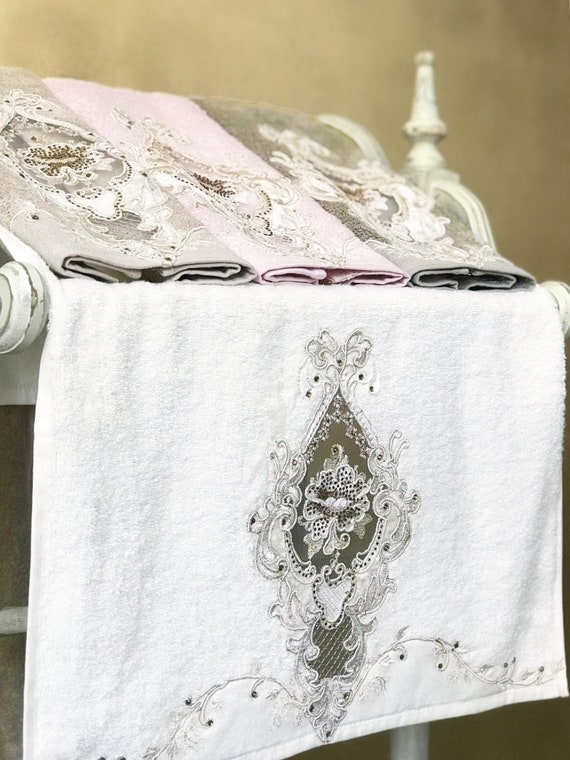 BAGNO MILANO Set Di 6 Asciugamani In Cotone Turco: Morbidi, Assorbenti E Asciugatura Rapida Per Un Lusso Quotidiano (Grigio)