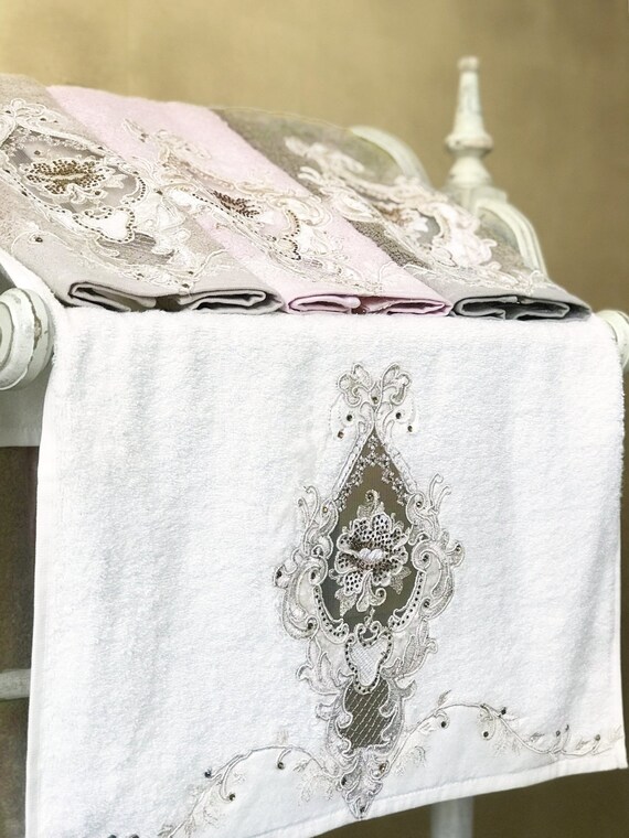 BAGNO MILANO Set Di 6 Asciugamani In Cotone Turco: Morbidi, Assorbenti E Asciugatura Rapida Per Un Lusso Quotidiano (Grigio)