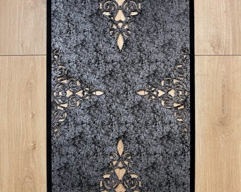 Sena Rug: Handmade Turkish Anti-Slip Mat with Rhinestones