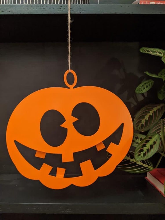 Metal Halloween Pumpkin Halloween decoration Pumpkin Etsy