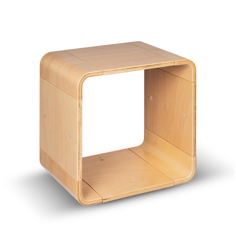 SCLEICA MODULAR BOOKSHELF Bookcase 160x40x30 Cm. Plywood / Natural Wood