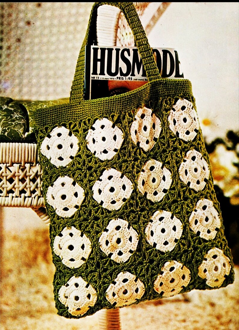 pdf 2 vintage 70s crochet bag patterns