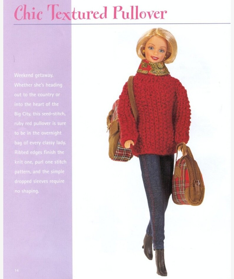 75 knitting patterns for Barbie doll clothing and accessories Etsy