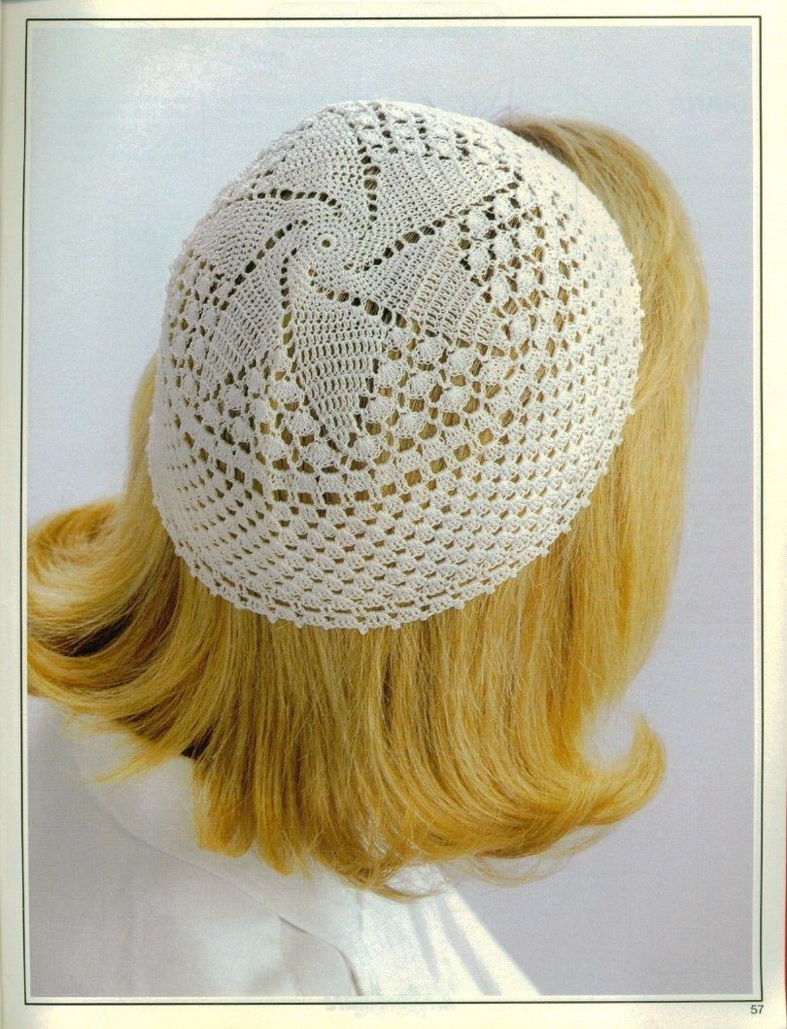 3in1women's Lace Kippah Crochet Pattern Skull Cap Juliet Etsy