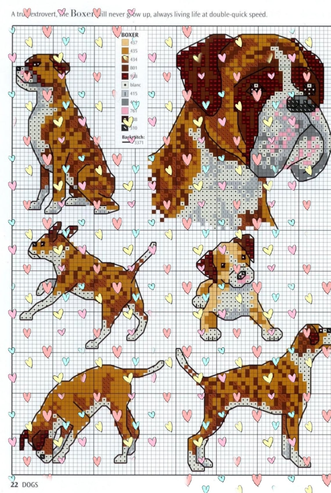 22 Dogs Breeds Cross Stitch Embroidery Pattern Pdf Etsy