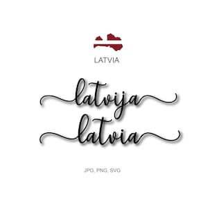 Latvia SVG, Patriotic SVG, Digital Download Cricut, Silhouette, ScannCut (includes svg/png/jpeg formats)