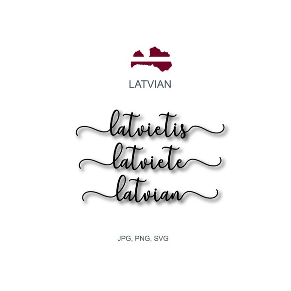 Latvian SVG, Patriotic SVG, Digital Download Cricut, Silhouette, ScannCut (includes svg/png/jpg formats)