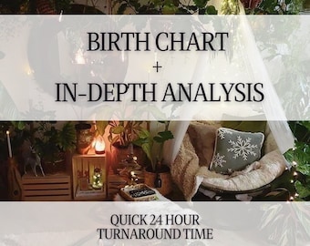 Full Astrology Natal Birth Chart + In-Depth Analysis, Personalized Natal Chart Reading Report, Personalized Gift