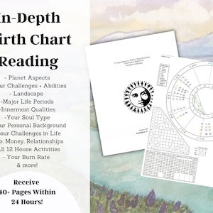 Astrology Full Natal Birth Chart Reading + In-Depth Analysis, Chart Reading Report, Personalized Gift, Graduation, Fast Delivery