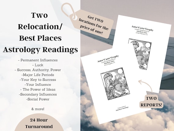 Astrocartography Astrology Reading | Relocation Prediction Best Places for Career, Love, Opportunity, Family, Education Report