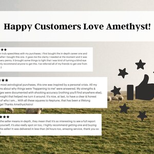 Astrology Spiritual Guidance Birth Chart Reading Bundle, Past Lives, Personalized Birthday Gift image 7