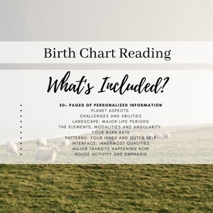 Astrology Spiritual Guidance Birth Chart Reading Bundle, Past Lives, Personalized Birthday Gift image 2
