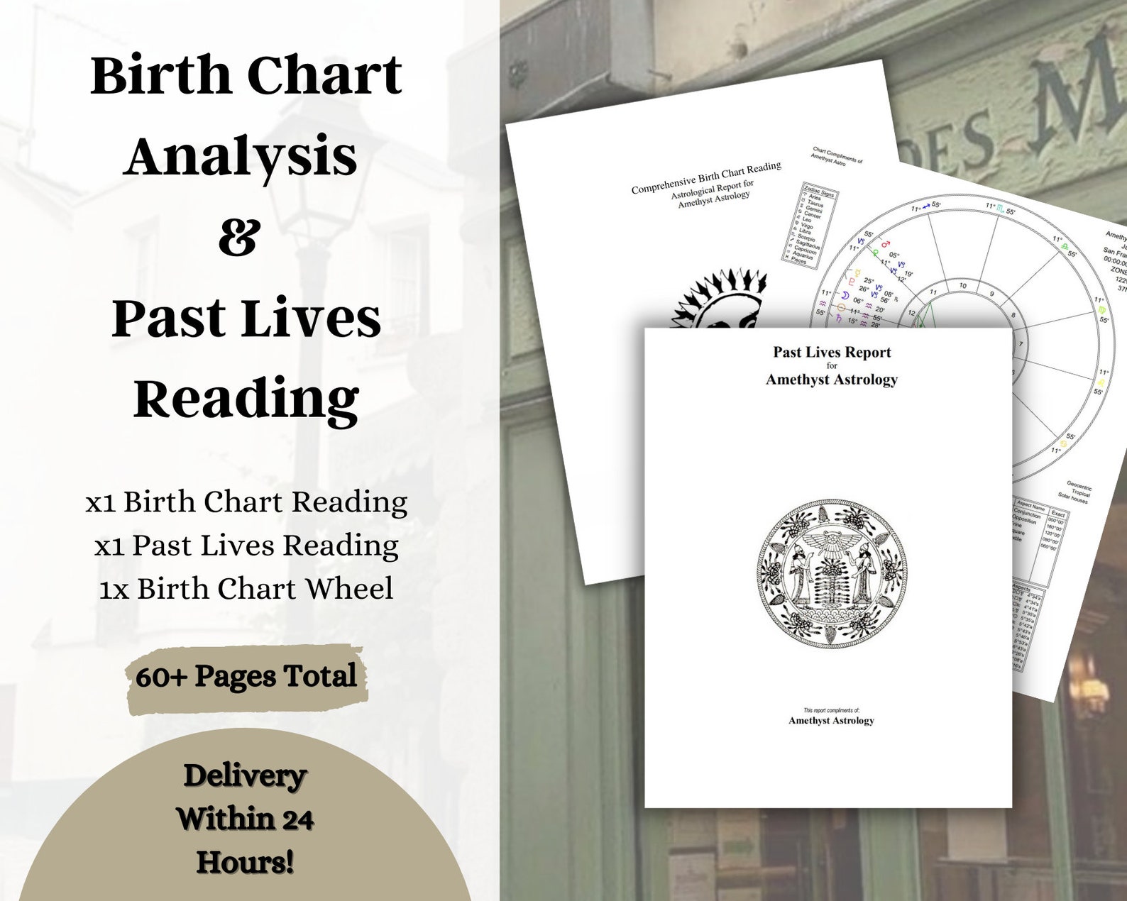 Astrology: Natal Birth Chart + in Depth Analysis + Past Lives Reading ...
