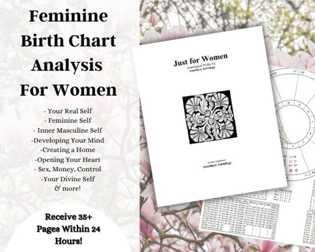 Astrology: Divine Natal Birth Chart Reading In-depth Analysis for Women ...