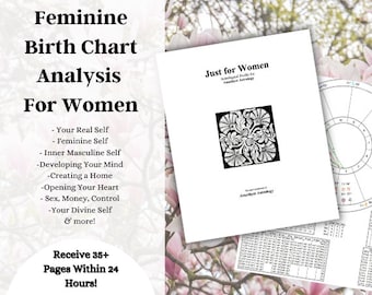 Astrology: Divine Natal Birth Chart Reading In-Depth Analysis for Women, Personalized Report, Personalized Gift for Her