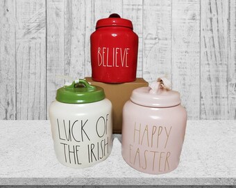 Rae Dunn Canister | Rae Dunn Easter Canister | Rae Dunn St Patrick