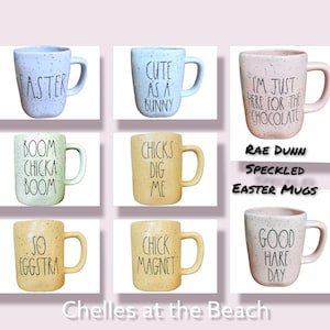 Rae Dunn Mugs for Easter | Rae Dunn Easter Mugs | Rae Dunn Spring Mugs | Authentic Rae Dunn Mugs with option to personalize.