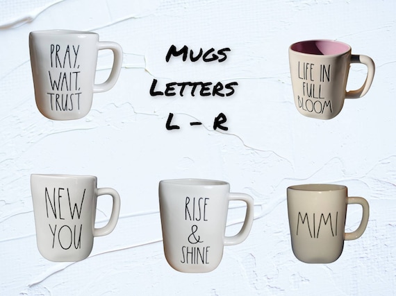 Authentic Rae Dunn Mugs Letters L-R Rae Dunn Coffee Mugs - Etsy Canada