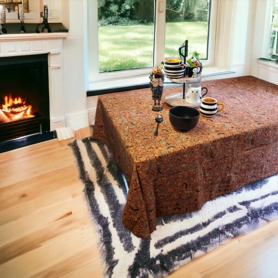 Halloween Tablecloths - Luna Moon & Halloween Swirls Patterns, Multiple Sizes Available