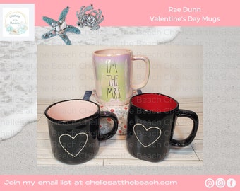 Tazas de San Valentín de Rae Dunn -Auténticas- con opción de personalizar.