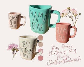 Rae Dunn Mugs for Mom- Authentic Rae Dunn Coffee Mugs | Gifts for Mother, gifts for mom | Mom mugs with option to personalize