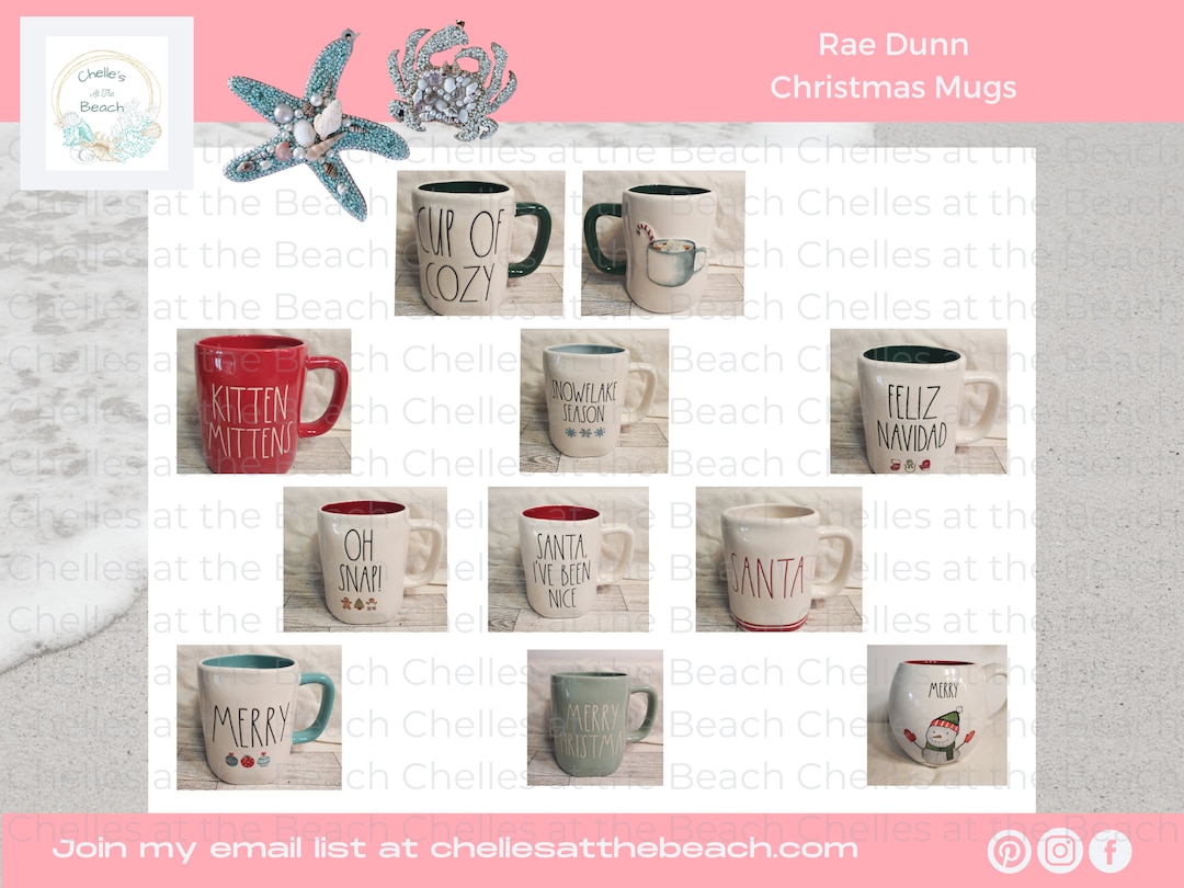 Rae Dunn Christmas Mugs. Rae Dunn Christmas Dog and Cat Lover Mugs, New  Release Mason Jar Mugs With Cookie Cutters and Camping Style Mugs. -   Canada
