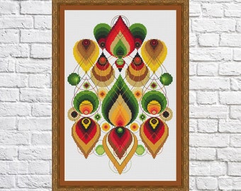 Geo39 Instant Download Abstarct Cube Design Pdf Modern Cross Stitch Geometric Design Cross Stitch Pattern Knitting Sewing Fiber Deshpandefoundationindia Org