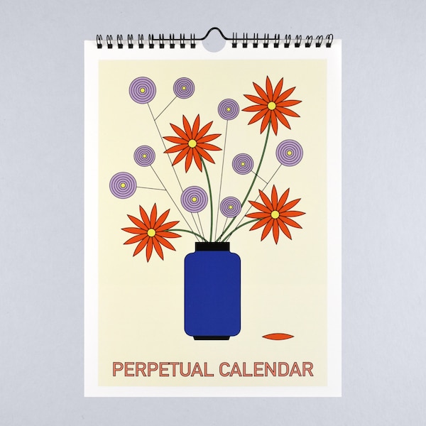 Wandkalender Blumen und Pflanzen / Unendlicher Kalender / Geburtstagskalender