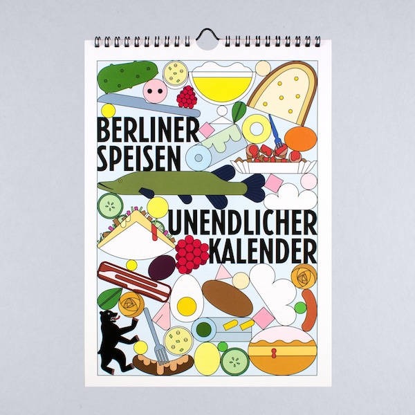 Wandkalender Berliner Speisen / Unendlicher Kalender / Geburtstagskalender