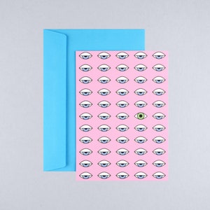 Ansichtkaart perspectief / wenskaart met envelop / cadeaubon / wees wakker