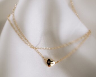 mama's heart Armband Mama armband Herz Gravur Geschenk 925 Silber 18k vergoldet Muttertag