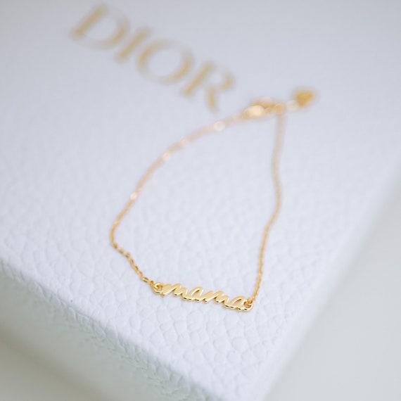 MAMA Armband, 18k vergoldet 925 Silber, Mama Armband, Geschenk Muttertag, klassisch & elegant, Mama Schrift, gold Armband, silber Armband