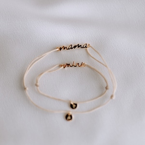 Mini und Mama Armband 925 Silber 18k vergoldet Echtschmuck, Mama Geschenk, Partnerlook, Matching Armbänder, Baby Mama Armband, Baby Geschenk