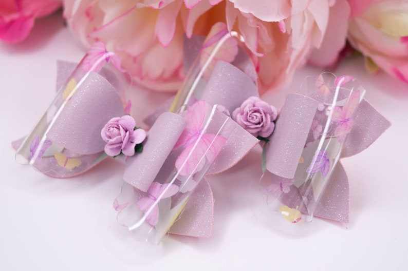 clip for babies hair accessories for toddlers birthday gift hair clip for girls gift for baby girl Butterfly hair bow lilac hair clip