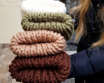 Bonnet en tricot épais, Bonnet en tricot surdimensionné, Bonnet en laine épaisse, Bonnet en tricot épais, Bonnet d'hiver confortable, Bonnet en laine épaisse, Chapeau d'hiver, Bonnet d'hiver super épais