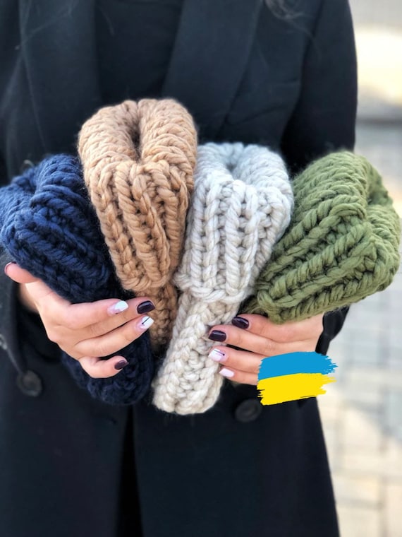 Chunky Knitted Hat, Womens Hat, Chunky Knit Hat, Chunky Knit  display picture 2