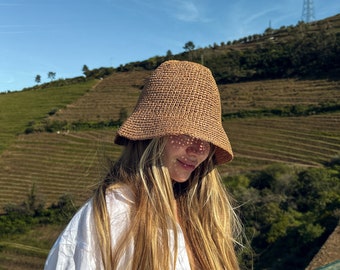 Straw hat, Sun hat, Beach hat, Raffia summer hat, Vacation hat, Wide brim straw hat, Panama hat, Bucket summer hat, Crochet summer hat