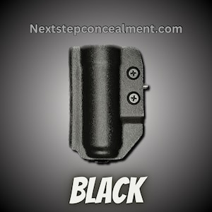 Puede incluir: Funda de cuero negra con dos tornillos. NextStepConcealment.com