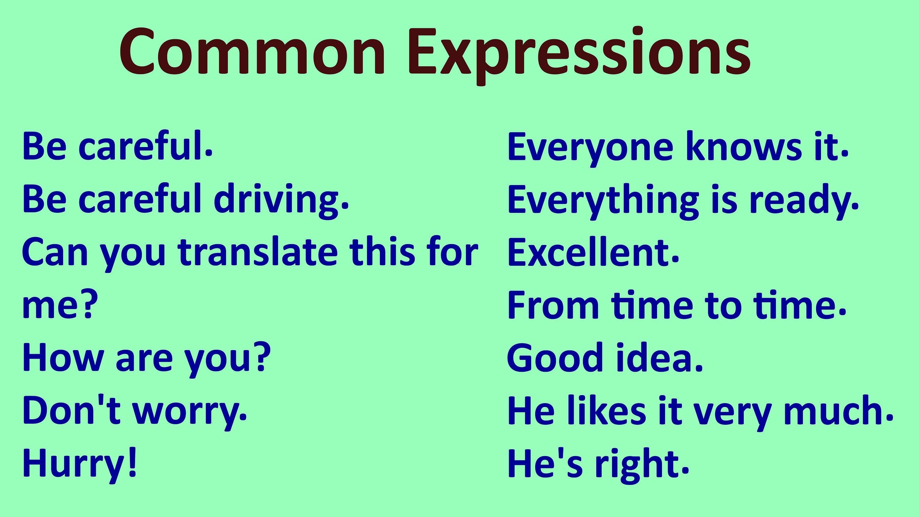 Common Expressions | Lesson 1 - Etsy
