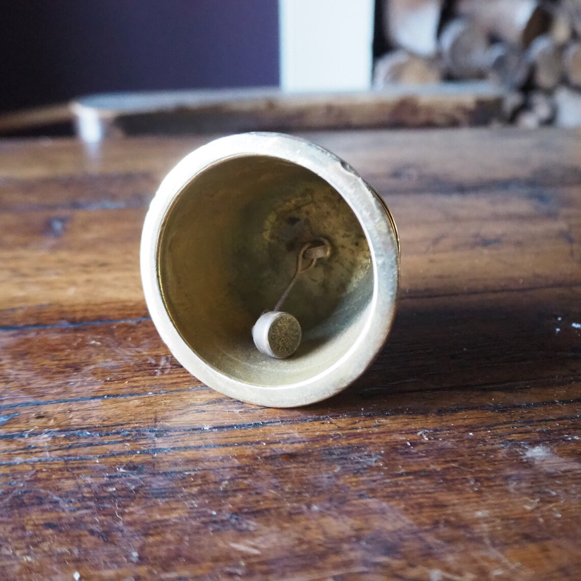 Wholesale Antique Brass Hand Bell 7in - Nautical Decor