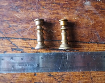 Vintage solid brass minature candlesticks