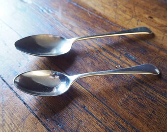 Vintage silver serving spoons