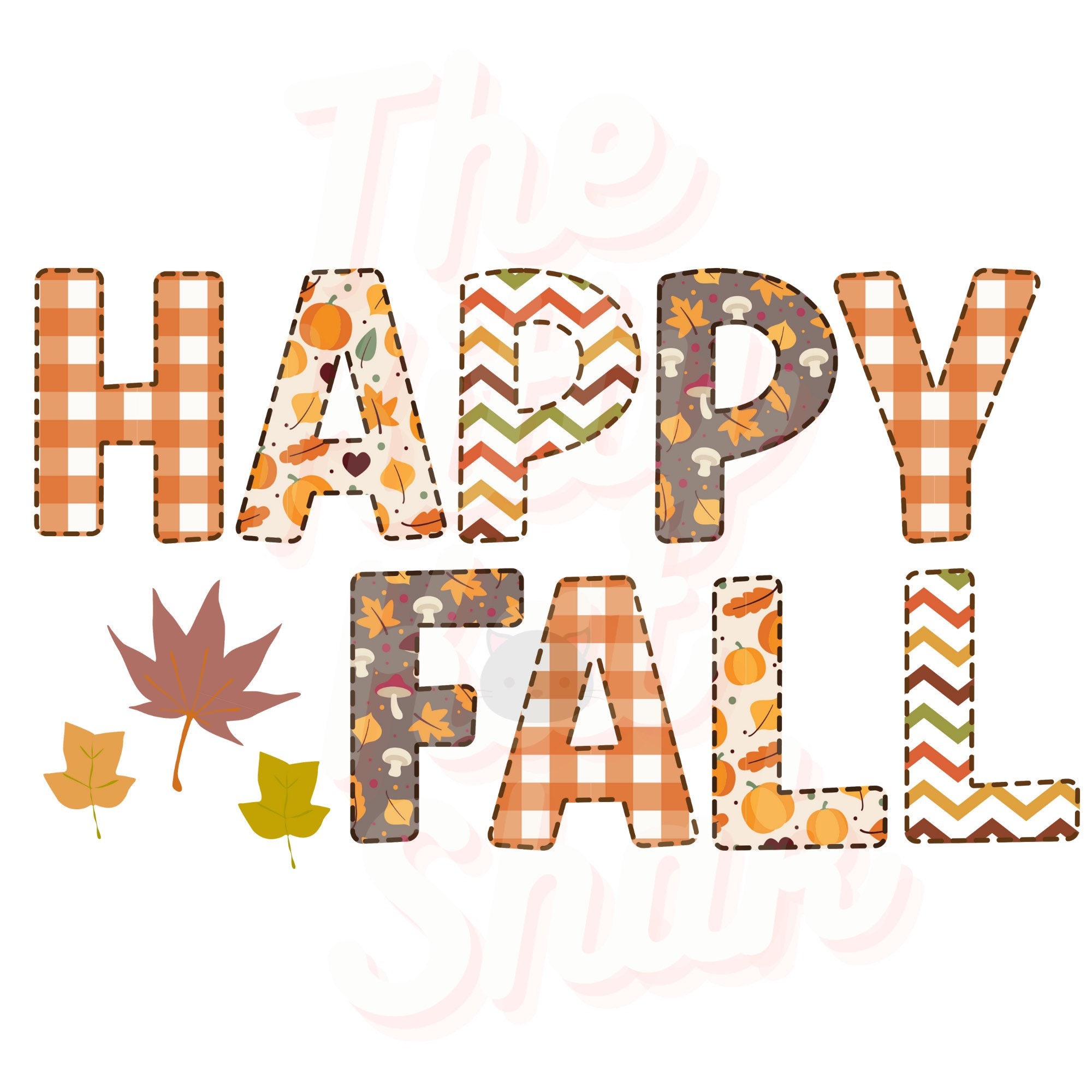 HAPPY FALL PNG Sublimation Design Digital Download - Etsy